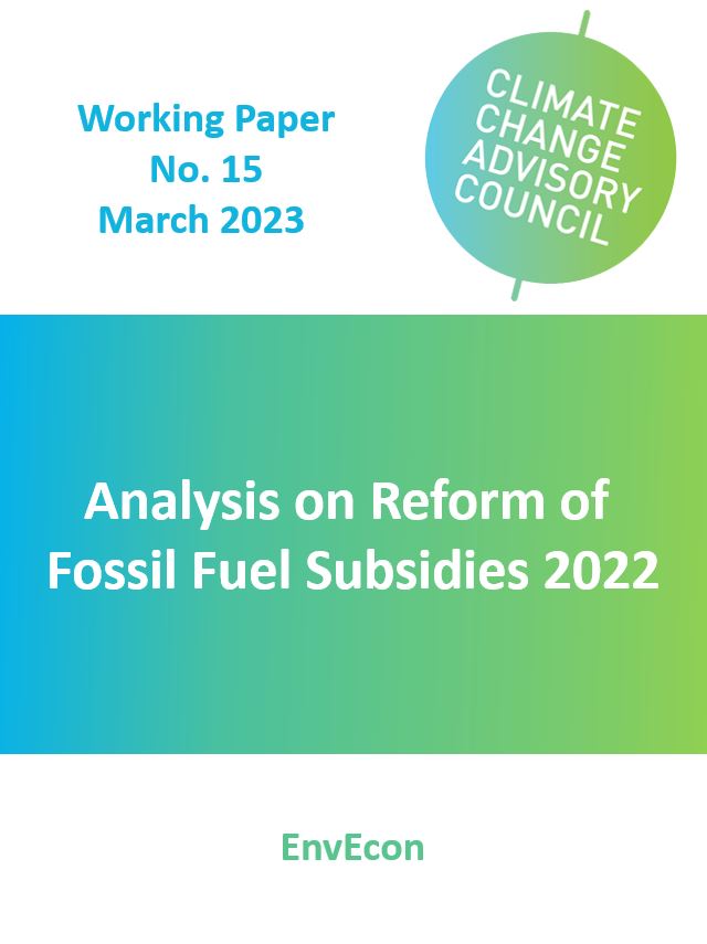 Working Paper No. 15: Analysis on reform of Fossil Fuel Subsidies 2022